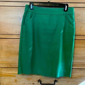 JCrew Green Pencil Skirt. Great Condition.